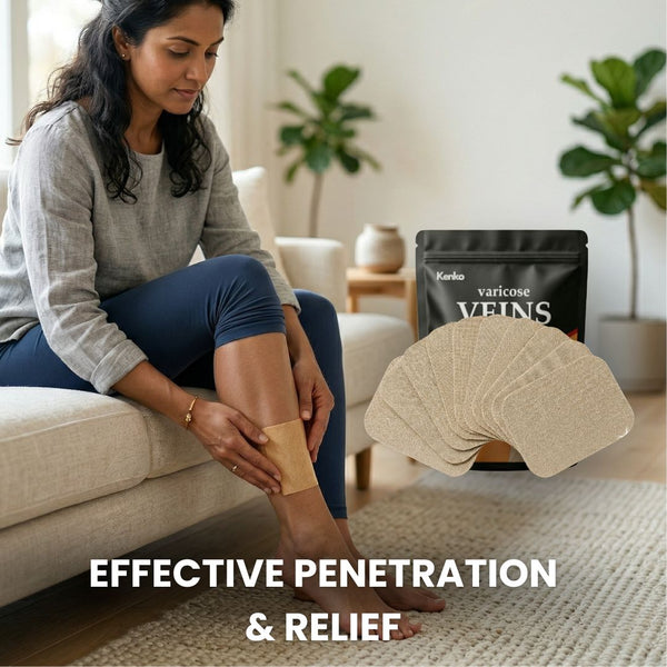 Spider & Varicose Vein Patches | Natural Herbal Therapy for Swelling, Fatigue & Vein Health